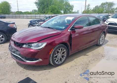 2015 Chrysler 200 C z USA, uszkodzony, nr VIN 1C3CCCEG9FN610667